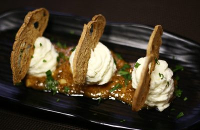 Brandada de bacalao con all-i-pebre · Carta